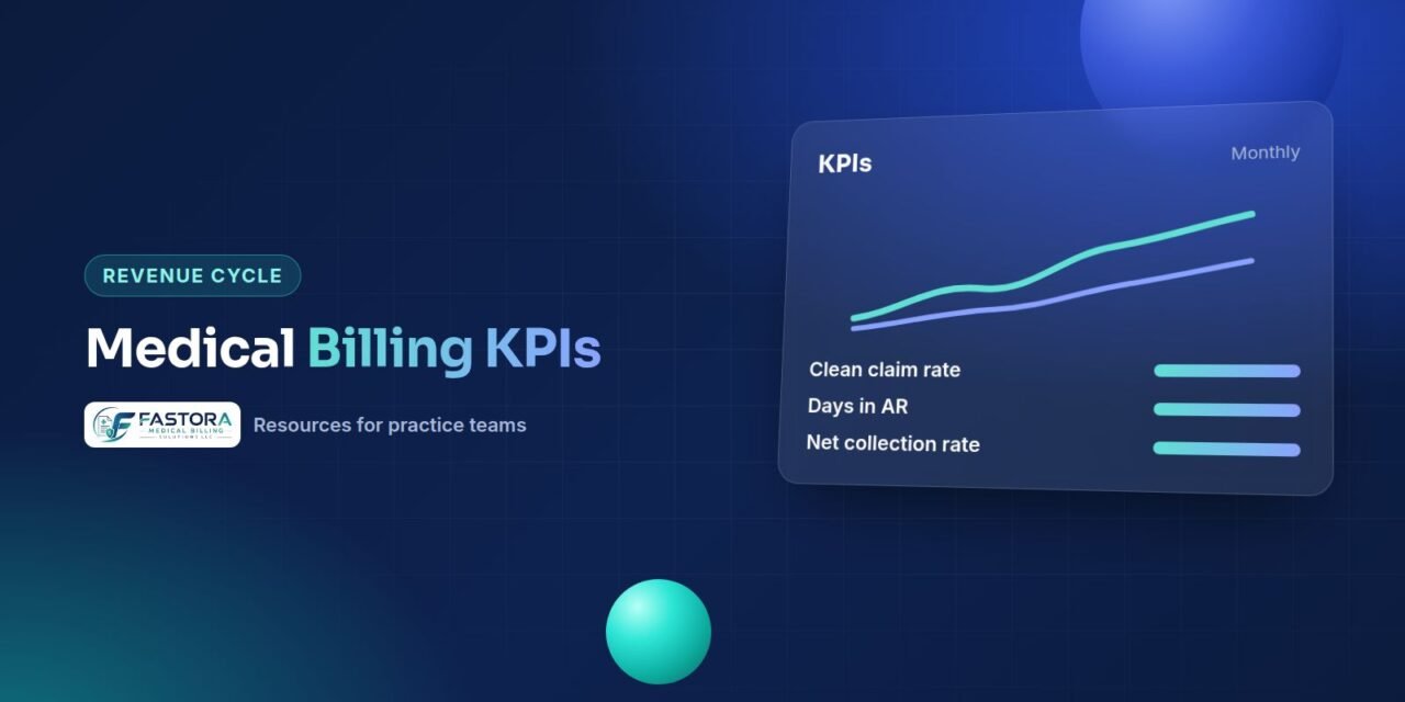 Illustration for the Fastora guide: Medical Billing KPIs: Formulas to Calculate and Track