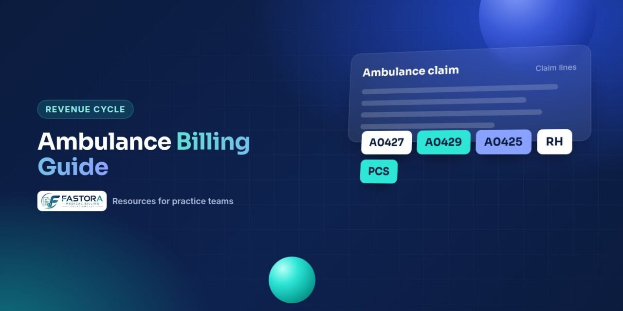 Illustration for the Fastora guide: Ambulance Billing Guide