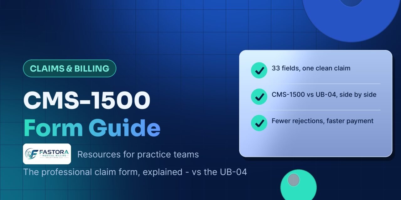 The CMS-1500 Form: A Guide for Practices (and How It Differs from the UB-04)