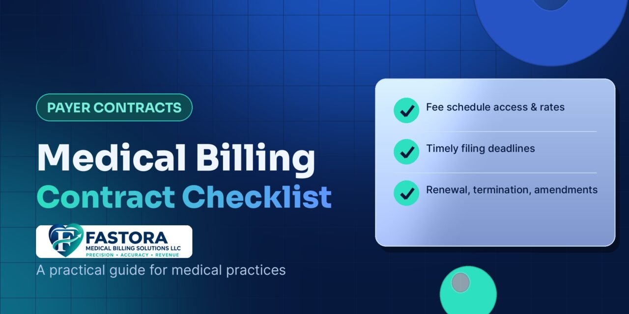 Medical billing contract checklist: A Guide for Medical Practices