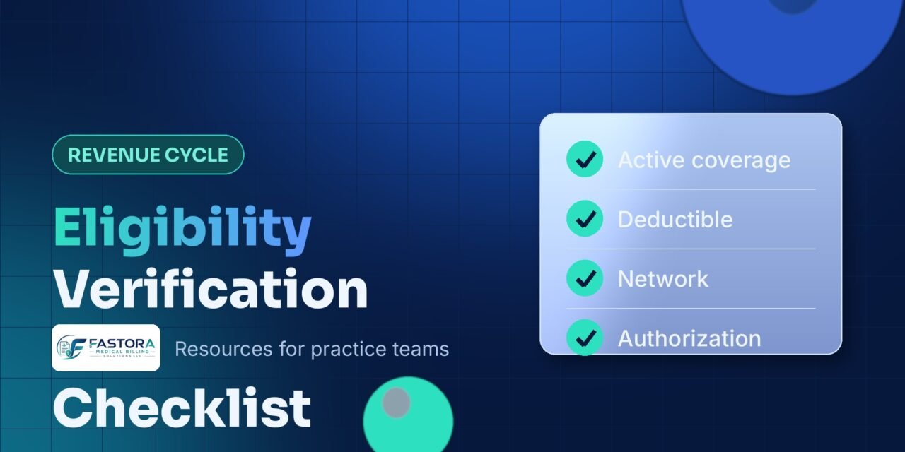 Insurance Eligibility Verification Checklist: What to Confirm Before Every Appointment