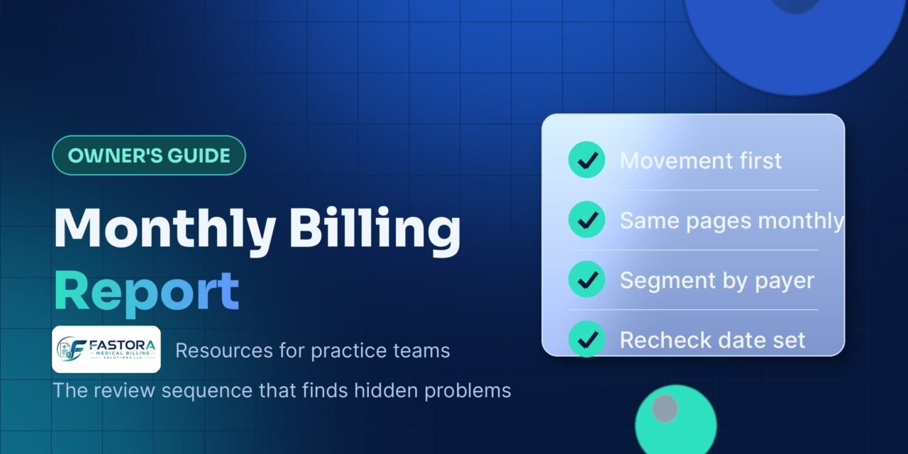 How to Read Your Monthly Medical Billing Report