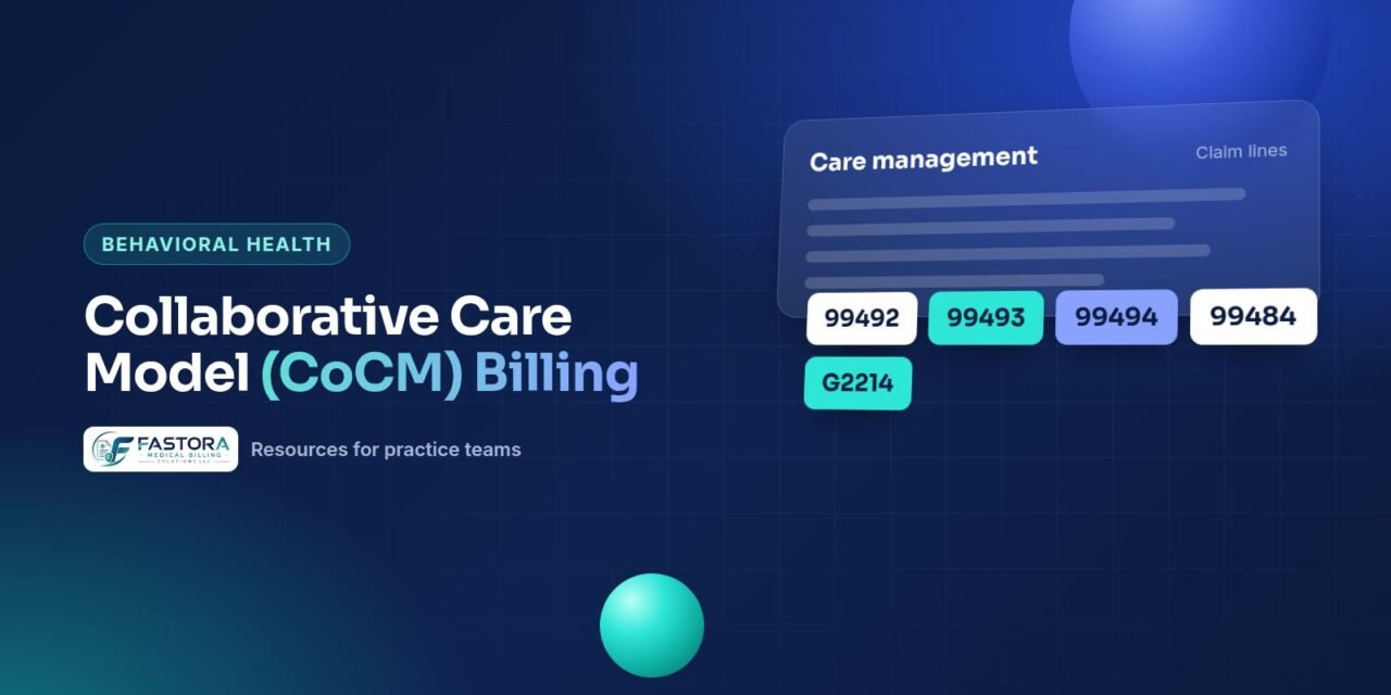 Illustration for the Fastora guide: Collaborative Care Model (CoCM) Billing
