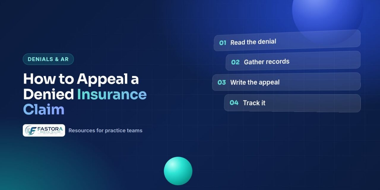 Illustration for the Fastora guide: How to Appeal a Denied Insurance Claim