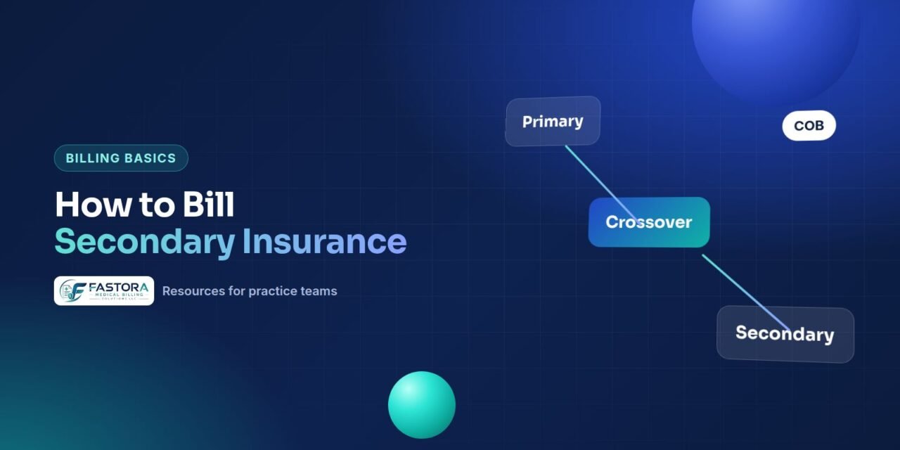 Illustration for the Fastora guide: How to Bill Secondary Insurance