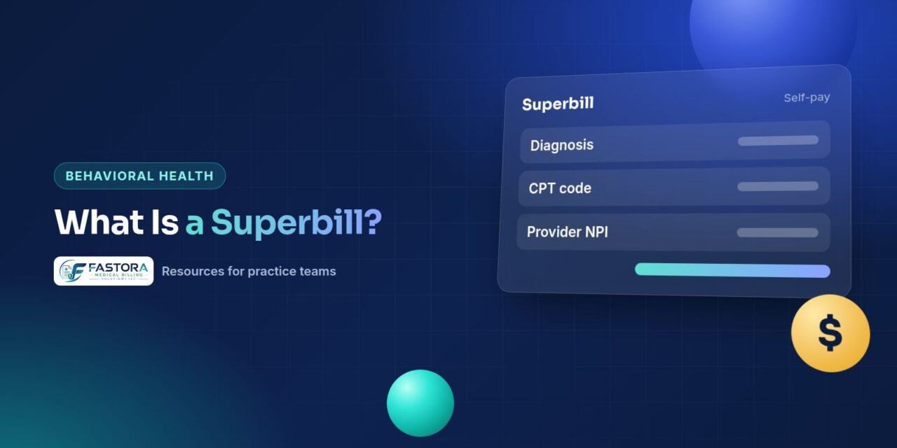 Illustration for the Fastora guide: What Is a Superbill?
