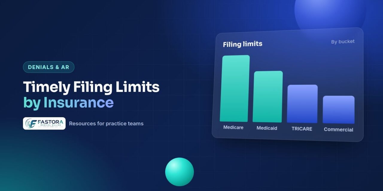 Illustration for the Fastora guide: Timely Filing Limits by Insurance
